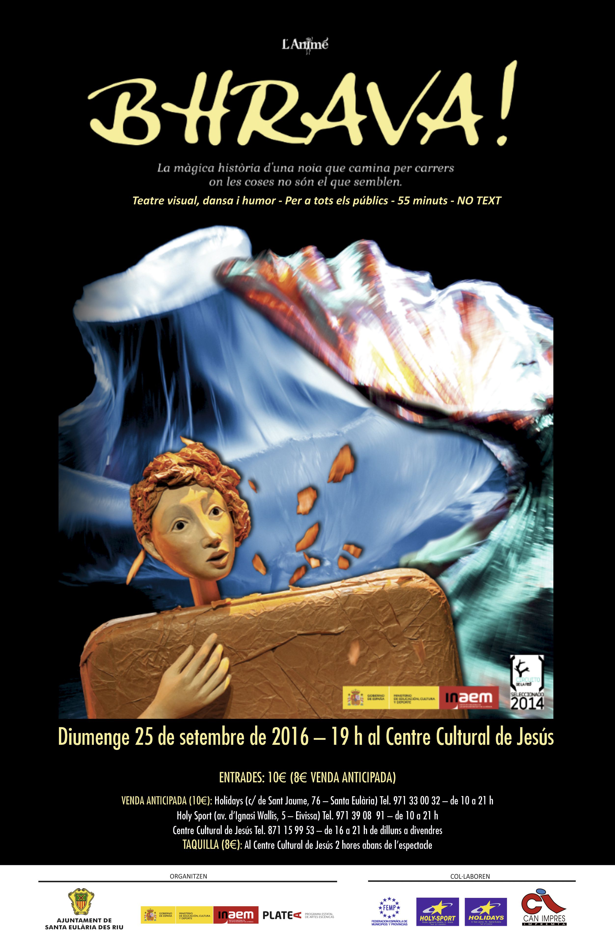 CARTELL BHRAVA PLATEA 25 SETEMBRE 2016