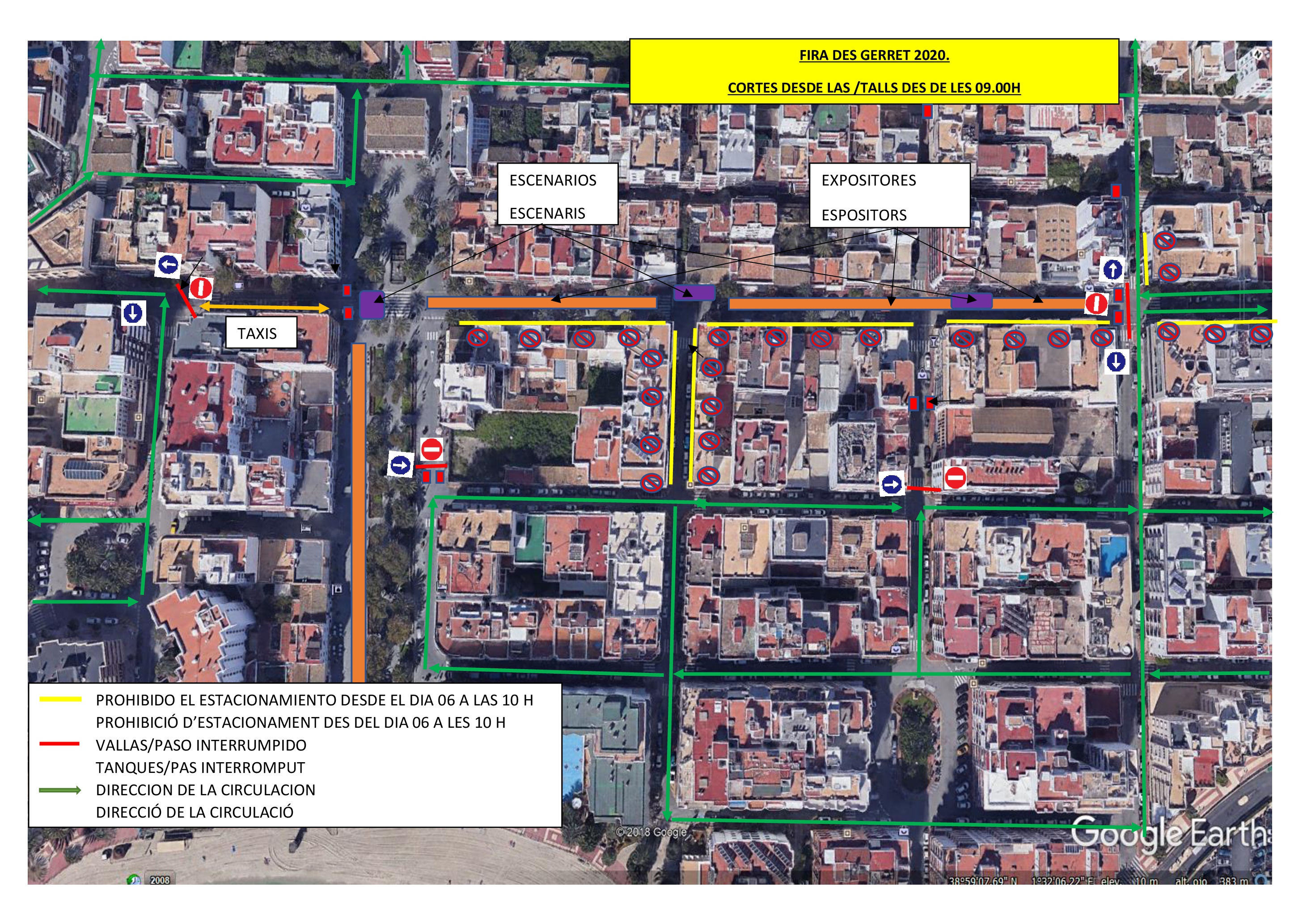 FIRA DES GERRETS CORTE DE CALLES 2020