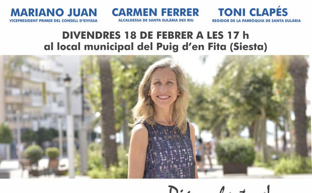 Reunión abierta a toda la ciudadanía en el Puig d'en Fita-Siesta con la alcaldesa, Carmen Ferrer, y el vicepresidente del Consell d'Eivissa, Mariano Juan