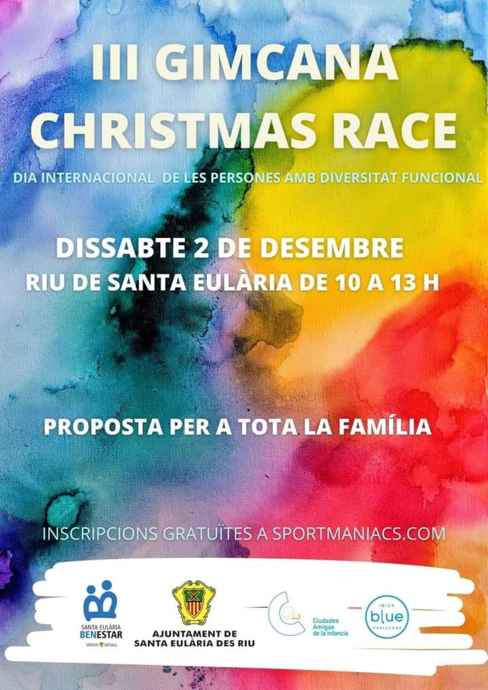 Santa Eulària des Riu organiza una yincana familiar el 2 de diciembre para conmemorar el Día Internacional de las Personas con Diversidad Funcional