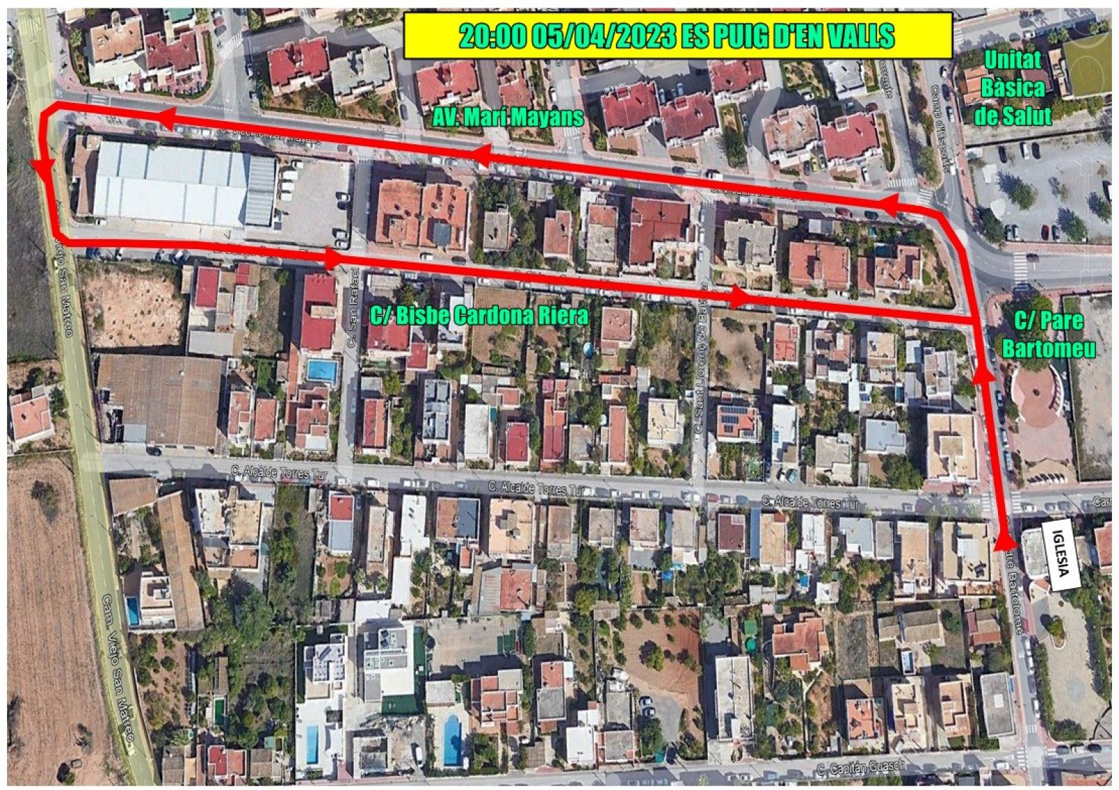 Información sobre incidencias en el tráfico y el estacionamiento con motivo de las procesiones de Semana Santa