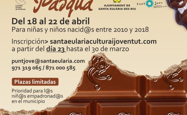 El Ayuntamiento organiza entre el 18 y 22 de abril las ‘Escuelas de Pascua’ para facilitar la conciliación a las familias durante las vacaciones escolares