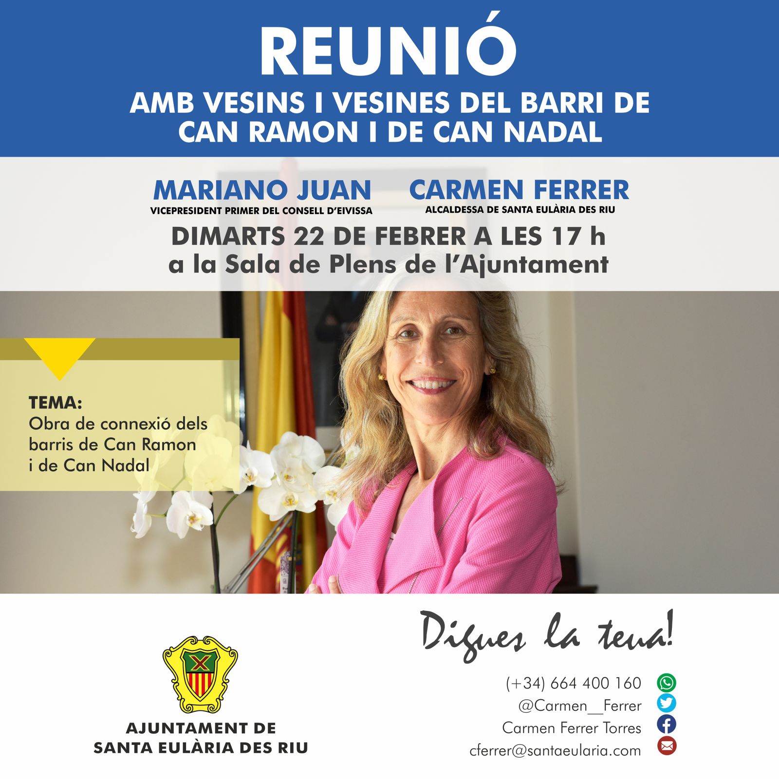 'Digues la teua' con los residentes de los barrios de Can Ramon y Can Nadal