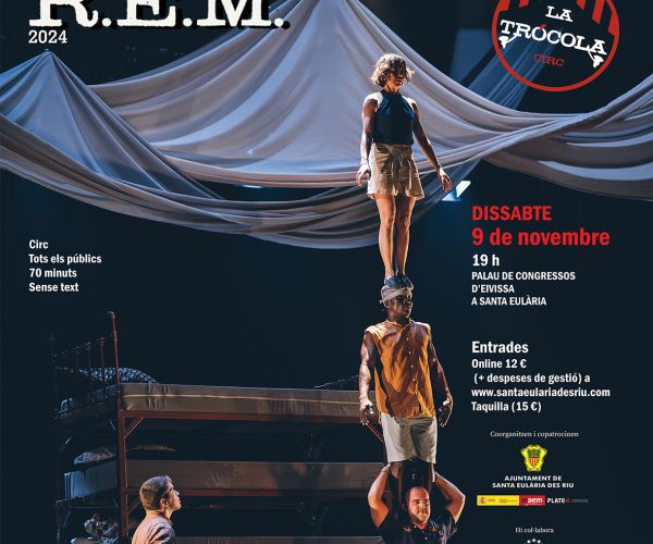 Ya están a la venta las entradas para ‘R.E.M.’, un viaje al mundo de los sueños con la ibicenca Andrea Pérez Bejarano y la compañía La Trócola Circ