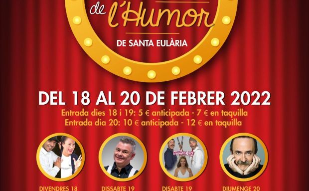 El Ayuntamiento organiza su primer Festival del Humor que llegará a los auditorios de Santa Eulària, Jesús y es Puig d’en Valls