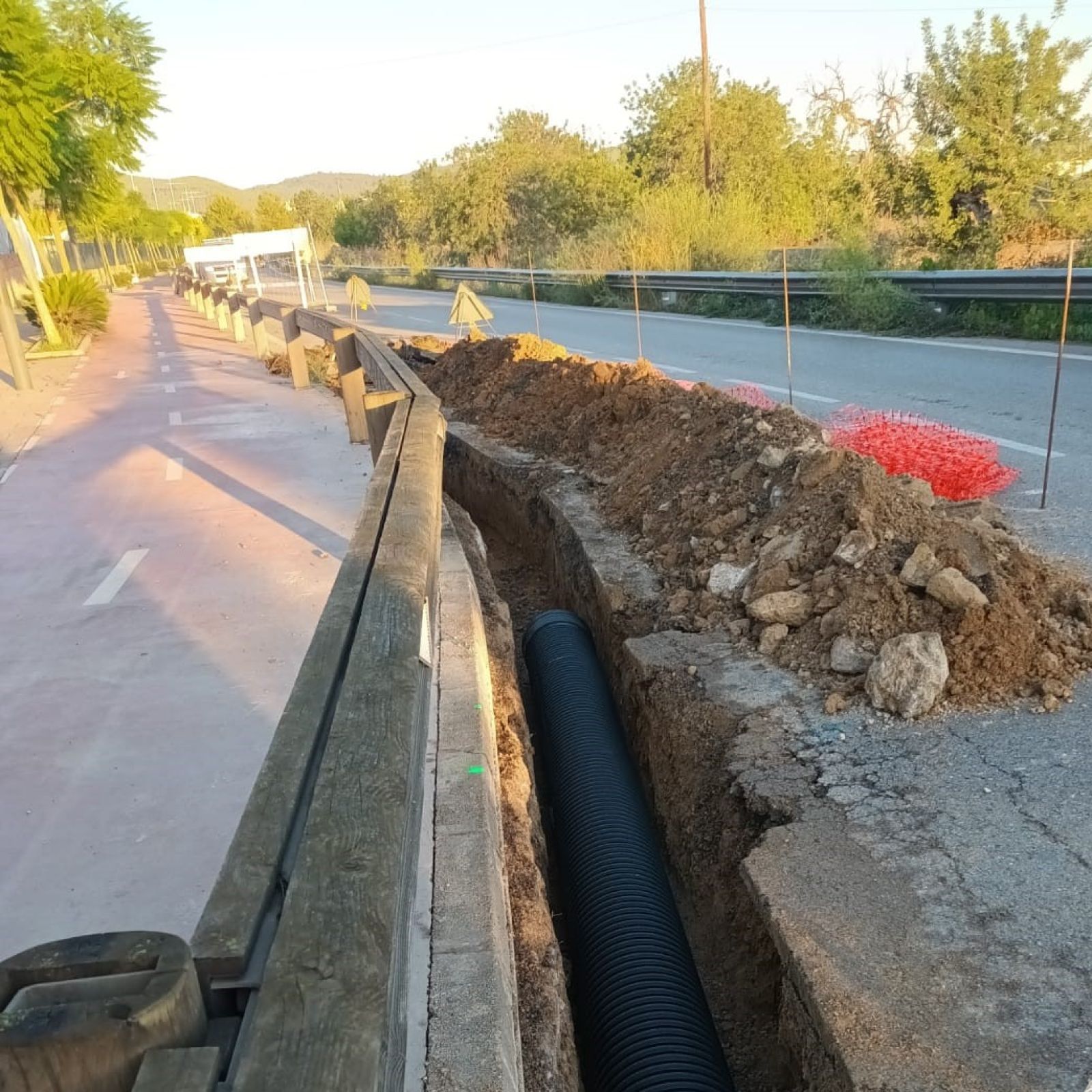 Iniciadas las obras de mejora de la recogida de las pluviales de la avenida de es Puig d’en Valls