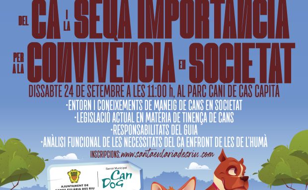 Medi Ambient organitza al parc caní de Cas Capità un taller per a la correcta elecció dels cans en adopció i la seua convivència en la societat