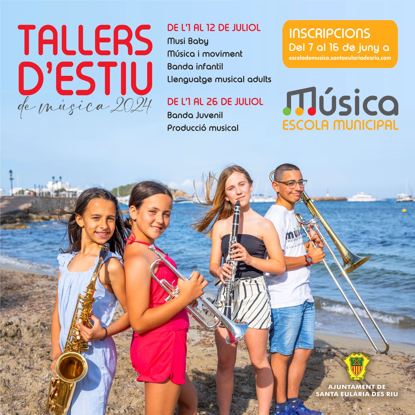 La Escuela Municipal de Música incorpora talleres de verano para bebés y oferta de producción musical digital