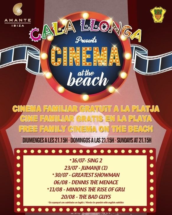 Cine a la fresca en Cala Llonga