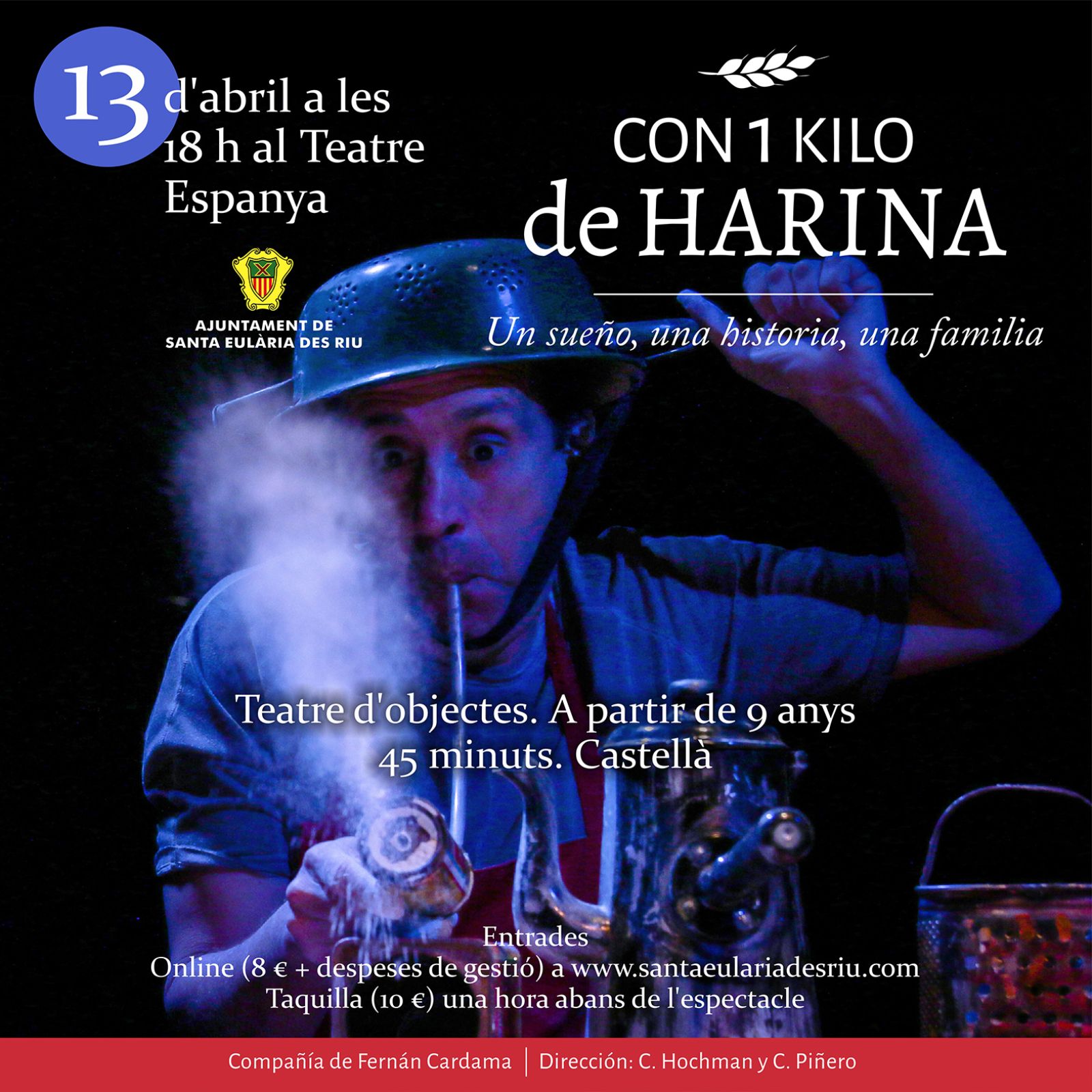 ‘Con un kilo de harina’, un espectáculo en el Teatro España para explicar a menores y adultos la inmigración