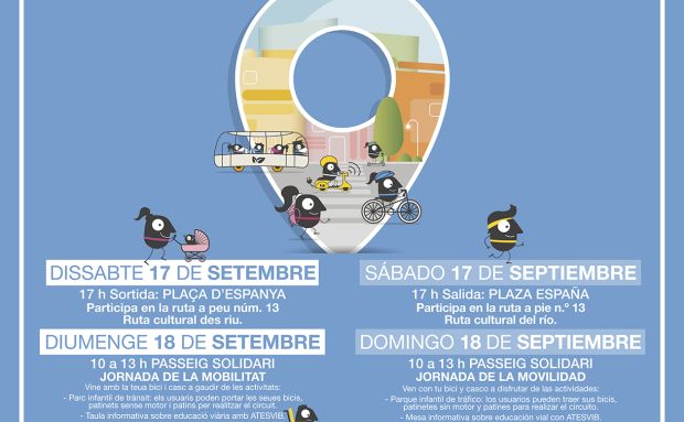 Prueba de bicicletas eléctricas y seguridad viaria infantil y para mayores en la Semana Europea de la Movilidad