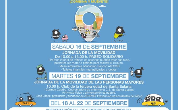 Santa Eulària des Riu celebra el sábado la Semana Europea de la Movilidad con una jornada de talleres y circuito para bicis en el Paseo Solidario