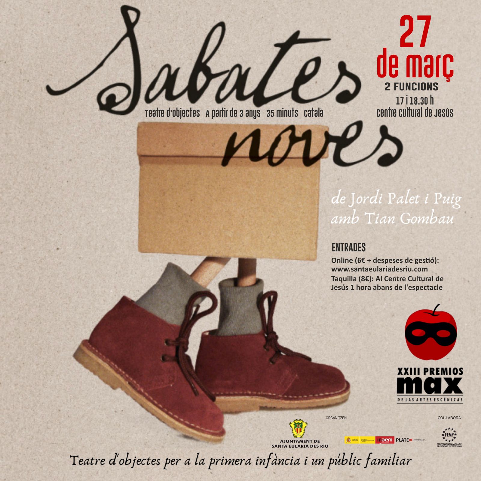 'Sabates noves', una historia sobre la aventura de crecer, en el Centre Cultural de Jesús