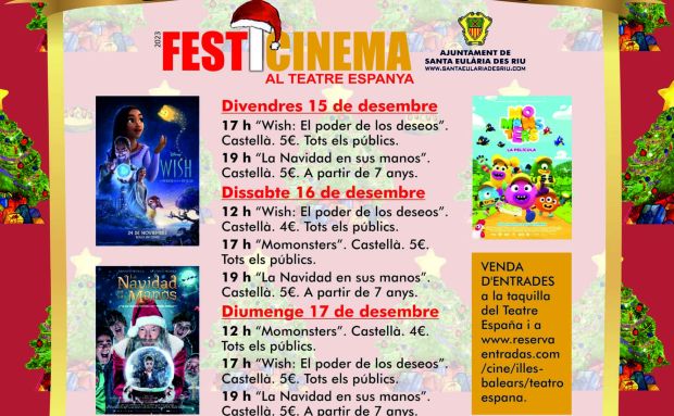 El miércoles empieza la Muestra de Villancicos y el viernes cine para disfrutar toda la familia en una nueva edición del FestiCinema