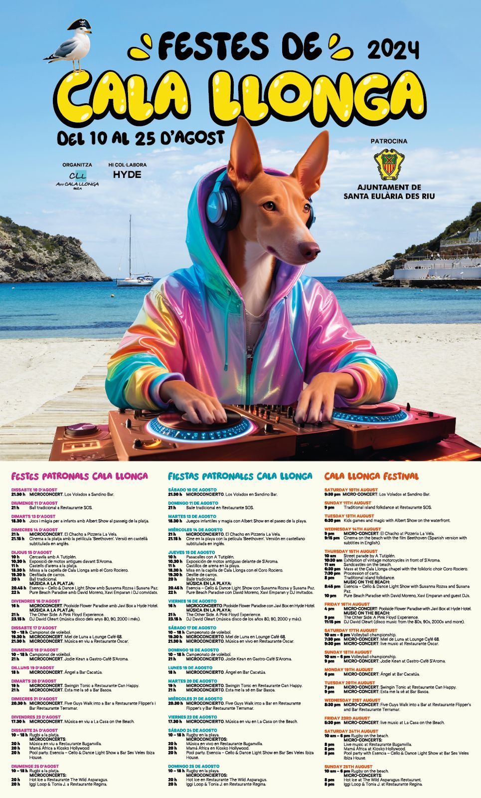 La música, las jornadas deportivas y la tradición ibicenca marcan la agenda de actividades de las fiestas de Cala Llonga 2024