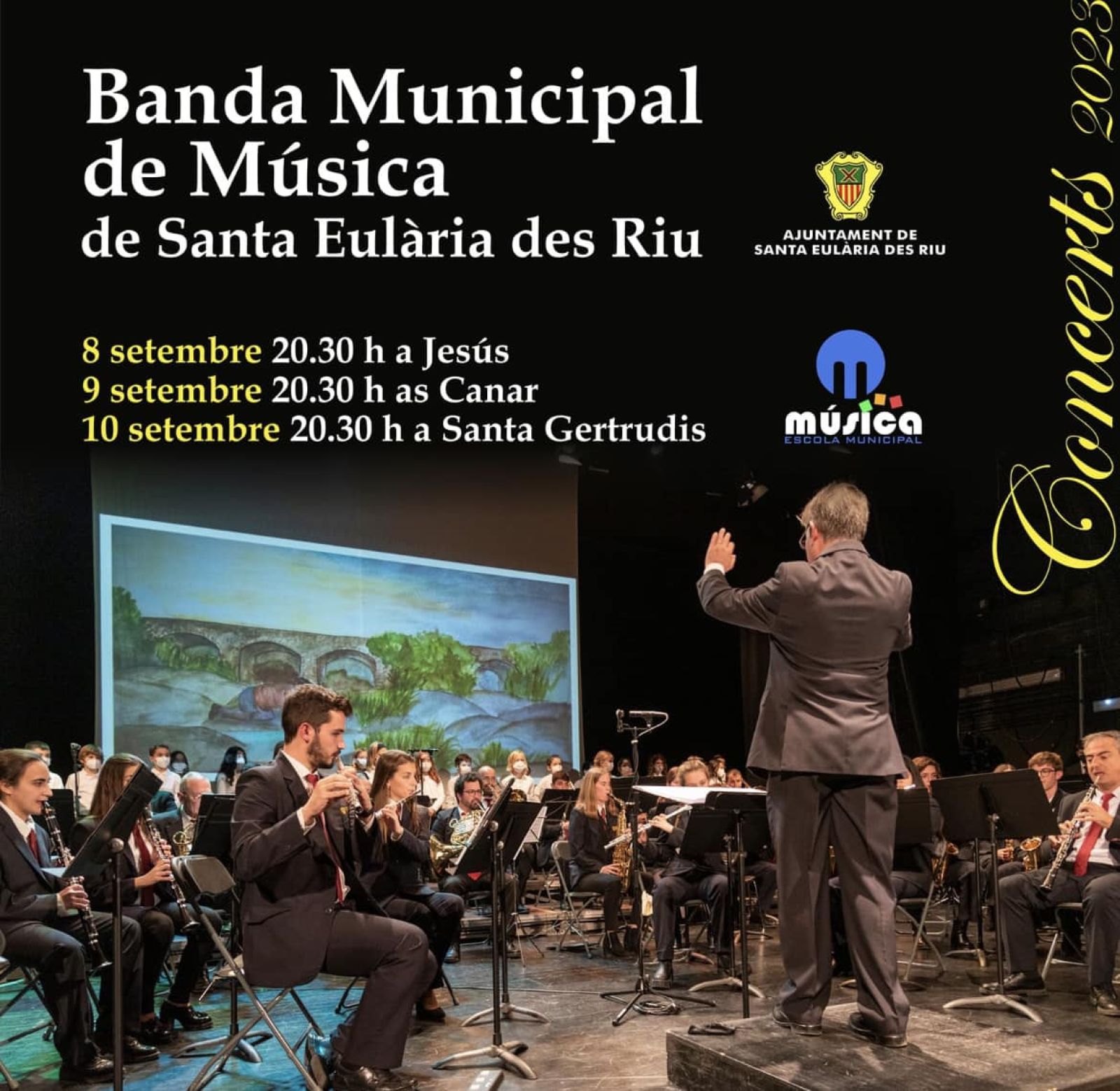 La Banda Municipal de Música ofrecerá tres conciertos gratuitos en espacios abiertos este fin de semana