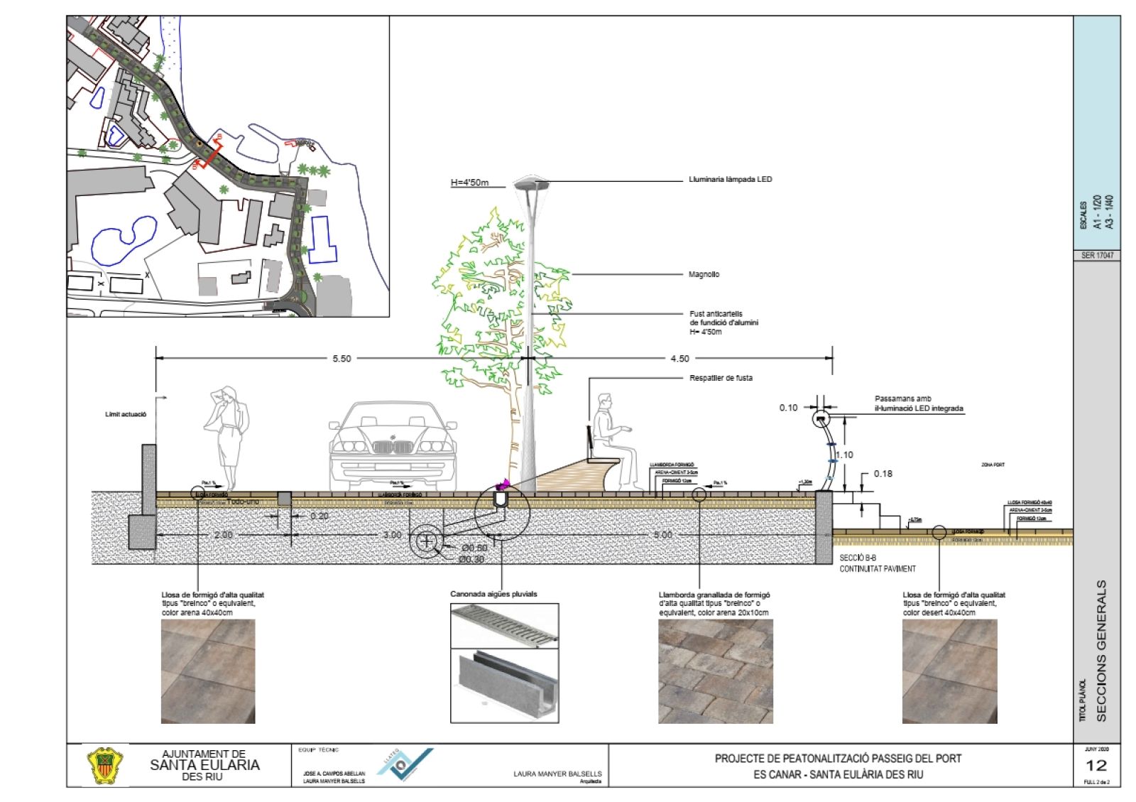 The City Council proposes to the Government projects to support stores and businesses in es Canar, Cala Llonga and Santa Eulària worth 2.5 million euros