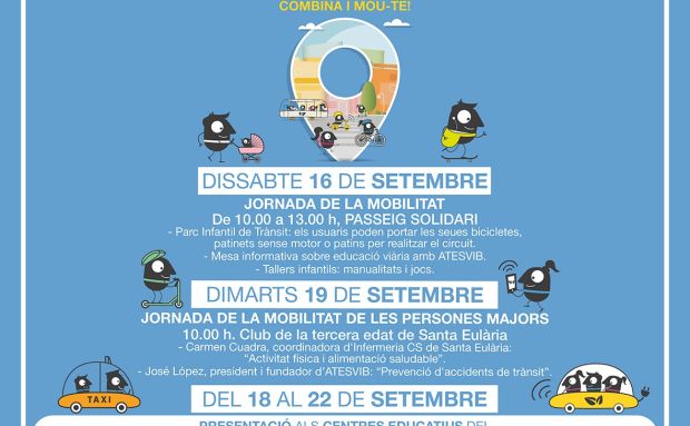 Santa Eulària des Riu celebra el dissabte la Setmana Europea de la Mobilitat amb una jornada de tallers i circuit per a bicis al Passeig Solidari