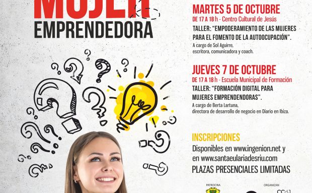 El Club de Feina de Santa Eulària des Riu lanza dos talleres dirigidos a las mujeres emprendedoras