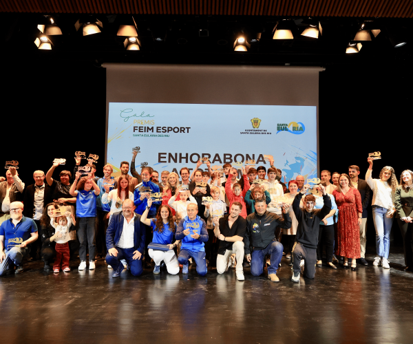 La piragüista Marta Noguera, gran protagonista dels Premis Feim Esport 2024 de Santa Eulària des Riu