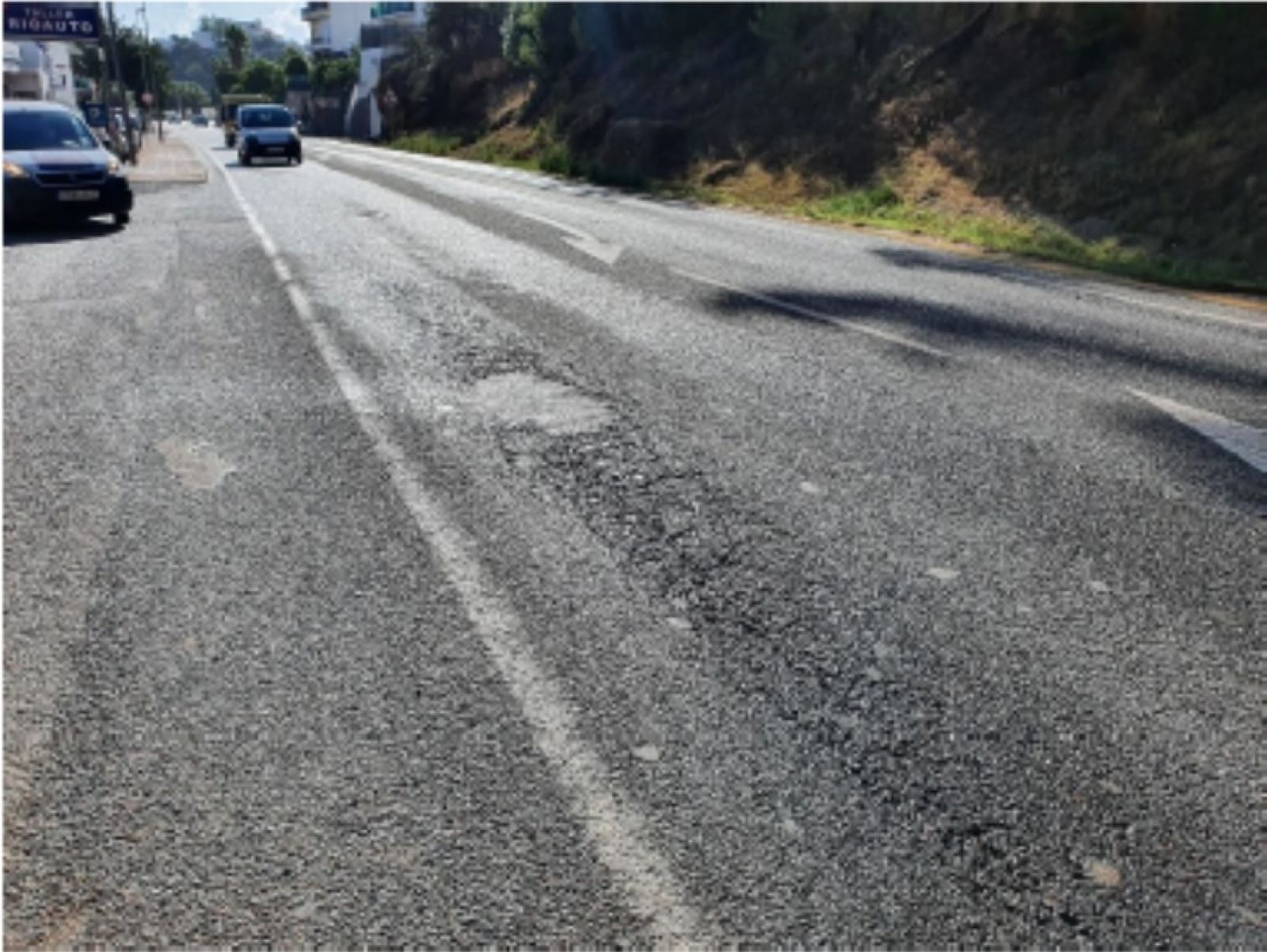 El Consell d'Eivissa empieza este jueves las obras de rehabilitación de la carretera entre Can Clavos y Santa Eulària