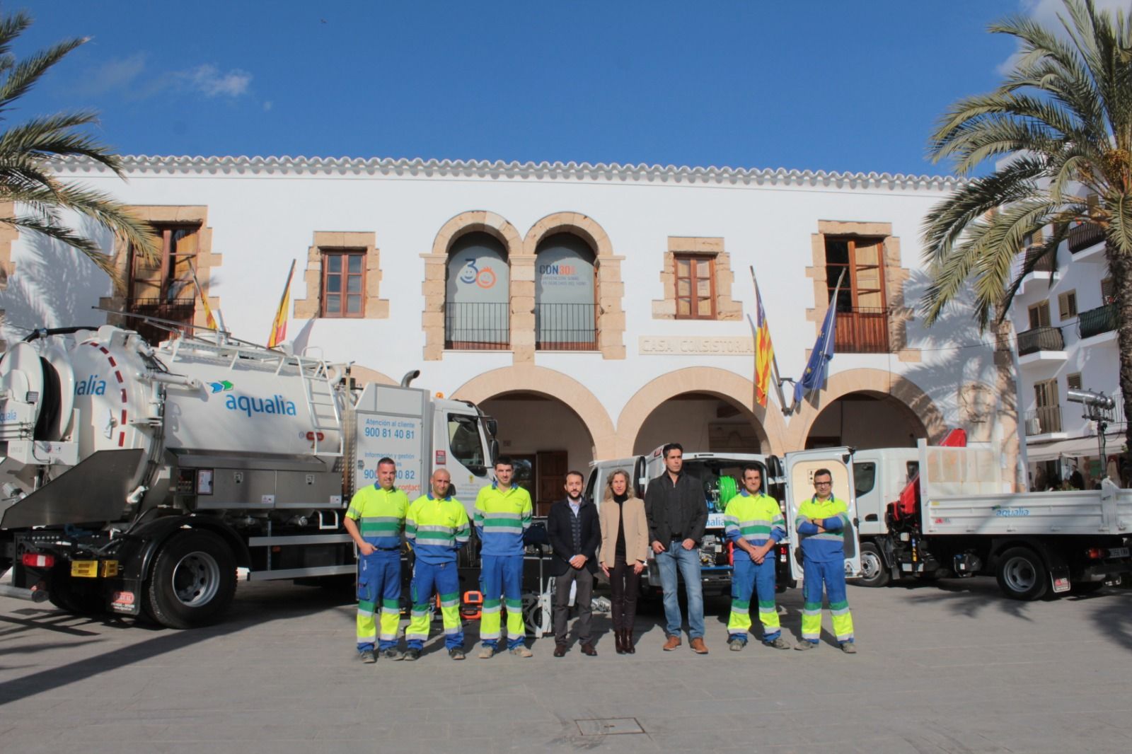 Aqualia y el Ayuntamiento de Santa Eulària des Riu lograron evitar el año pasado que se malgastase agua equivalente a 30.000 camiones cisterna