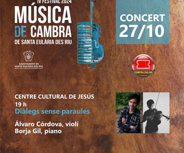 El Festival de Música de Cámara finaliza este domingo con una propuesta de diálogo entre violín y piano