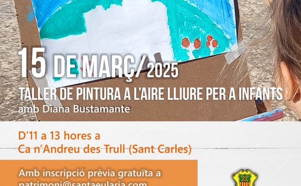 Taller de pintura al aire libre para niños en el Trull de Ca n’Andreu 15 de marzo de 2025