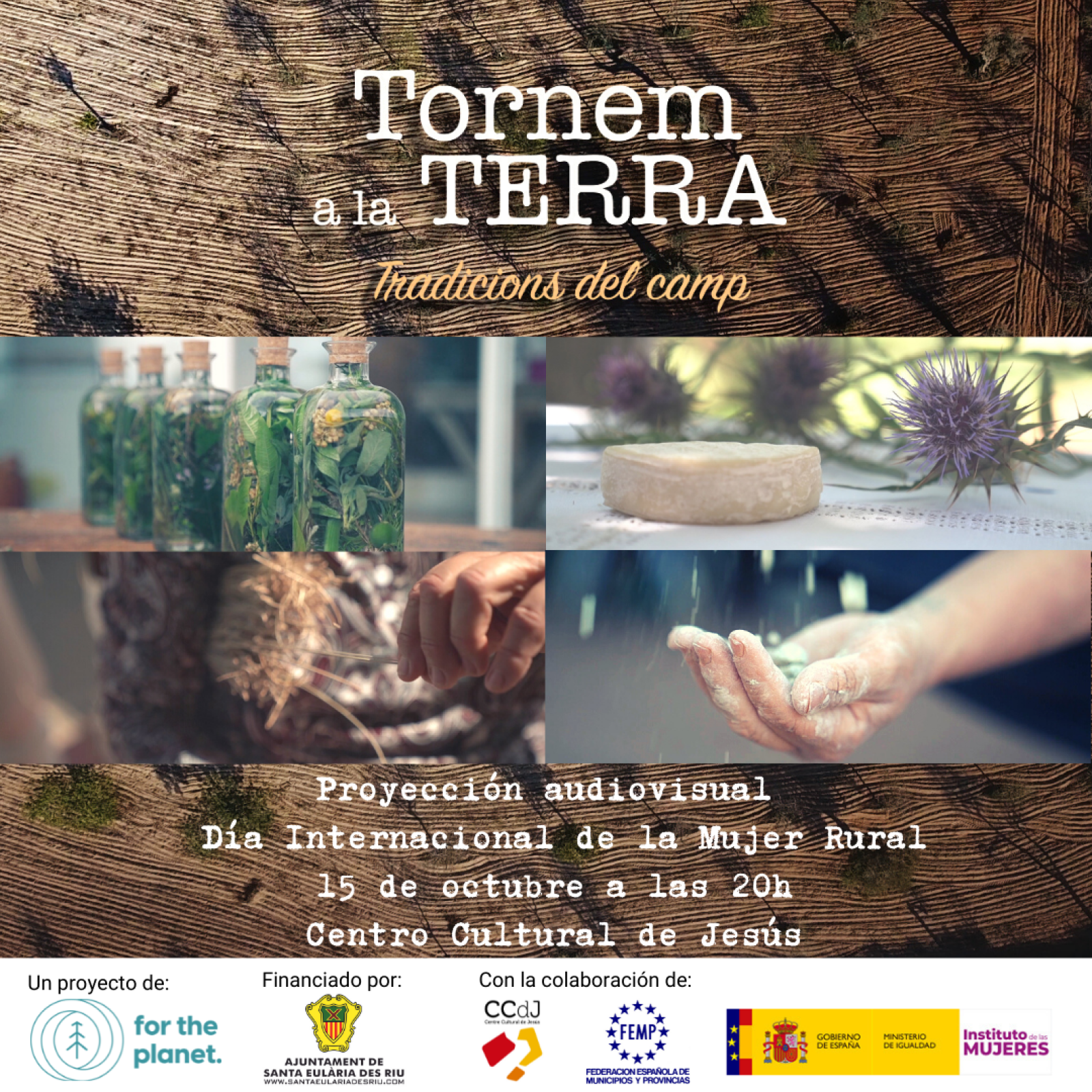 Jesús acoge una proyección de micro documentales sobre actividades tradicionales ibicencas dentro del Día de la Mujer Rural