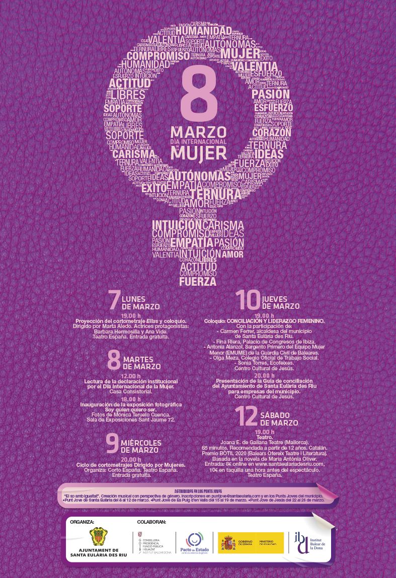 Actividades culturales, un manifiesto y presentación de una Guía de conciliación para empresas con motivo del Día de la Mujer