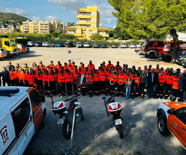 Santa Eulària des Riu posa en valor la gran feina dels voluntaris de Protecció Civil d'Eivissa