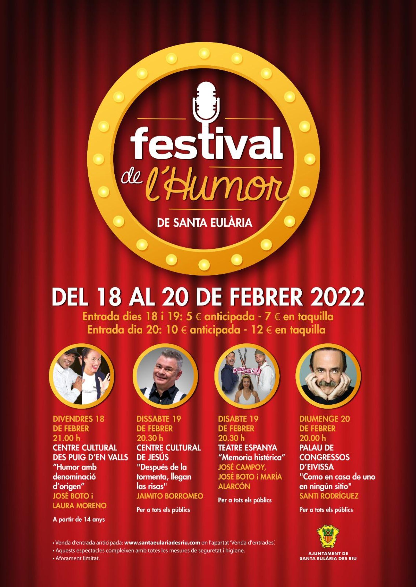 Es Puig d’en Valls acoge este viernes el primero de los cuatro espectáculos del Festival del Humor