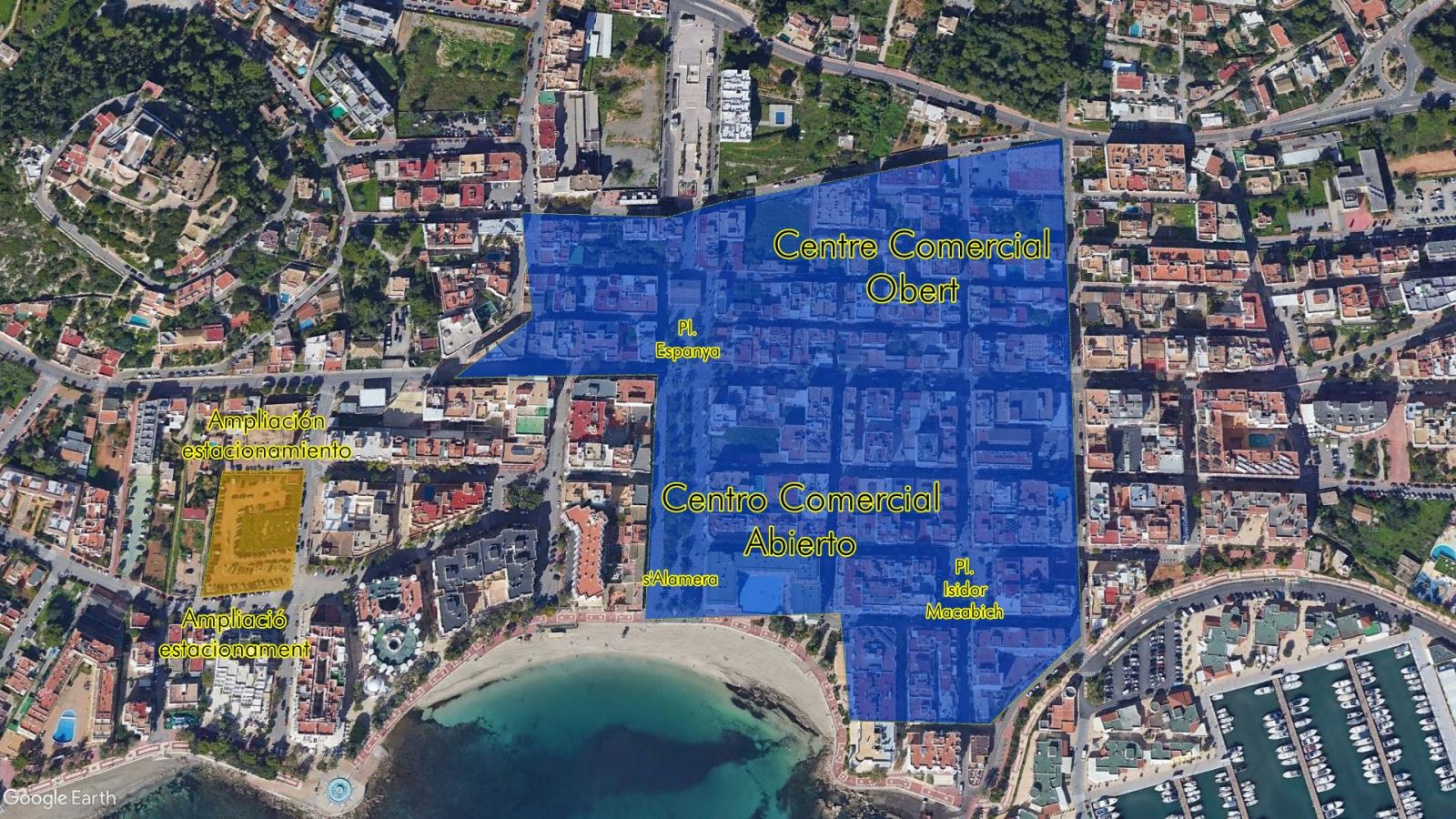 Santa Eulària solicita 1,92 millones a los fondos europeos Next Generation para crear un ‘centro comercial abierto’