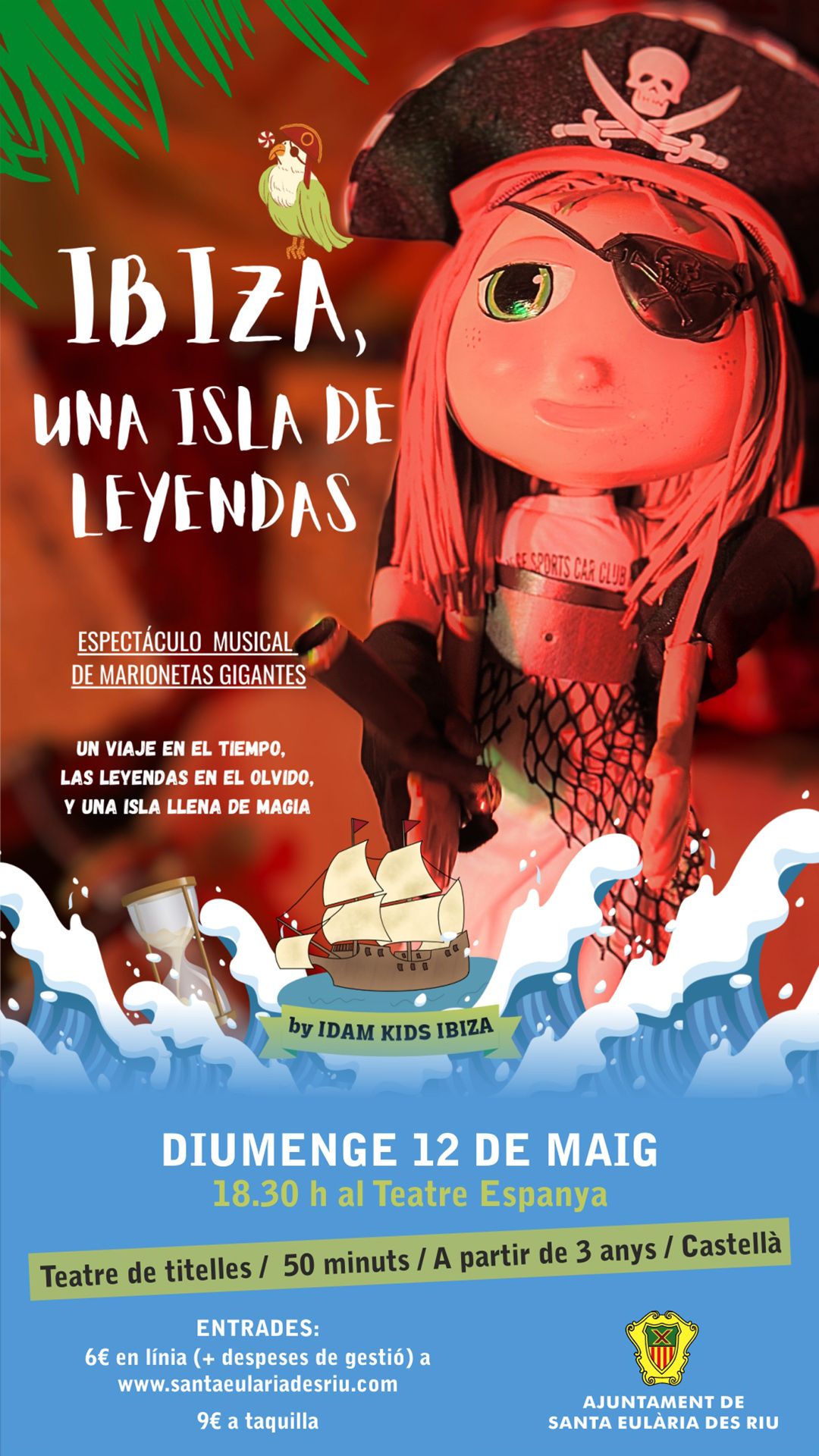 Marionetas musicales en el Teatro España para descubrir ‘Ibiza, una isla de leyendas’