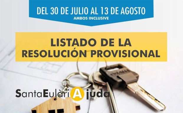 Publicada la resolución provisional del listado de las ayudas para la compra de la primera vivienda