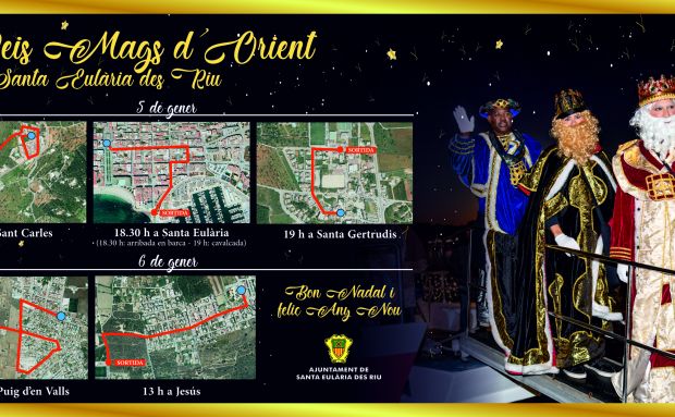 El municipio de Santa Eulària des Riu ya está listo para recibir a sus Majestades los Reyes Magos