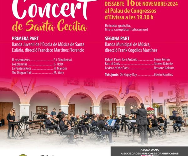 Dos conciertos en solidaridad con los afectados por la DANA como aliciente para celebrar la patrona de los músicos