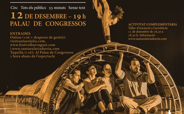 Taller gratuito de acrobacias previo a la llegada de ‘Esencial’, espectáculo de circo con tintes poéticos