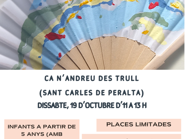 Ca n’Andreu des Trull acull el 19 d'octubre un taller de decoració de ventalls amb l'artista Diana Bustamante