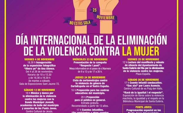 La cultura como arma de concienciación y de defensa de la igualdad real para conmemorar el Día de la Eliminación de la Violencia Contra la Mujer