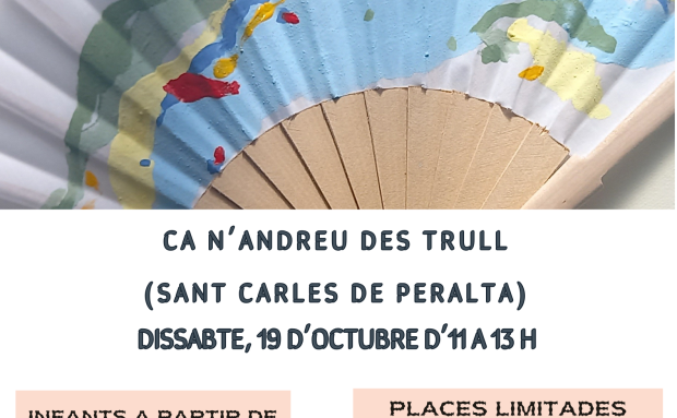 Ca n’Andreu des Trull acull el 19 d'octubre un taller de decoració de ventalls amb l'artista Diana Bustamante