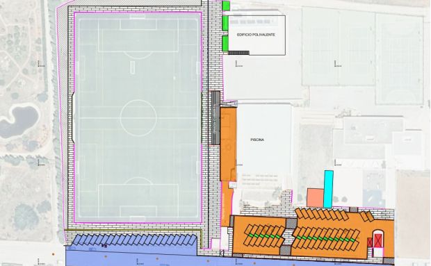 Santa Eulària adjudica las obras de mejora de aparcamiento y accesibilidad y nueva grada del campo de fútbol de Santa Gertrudis