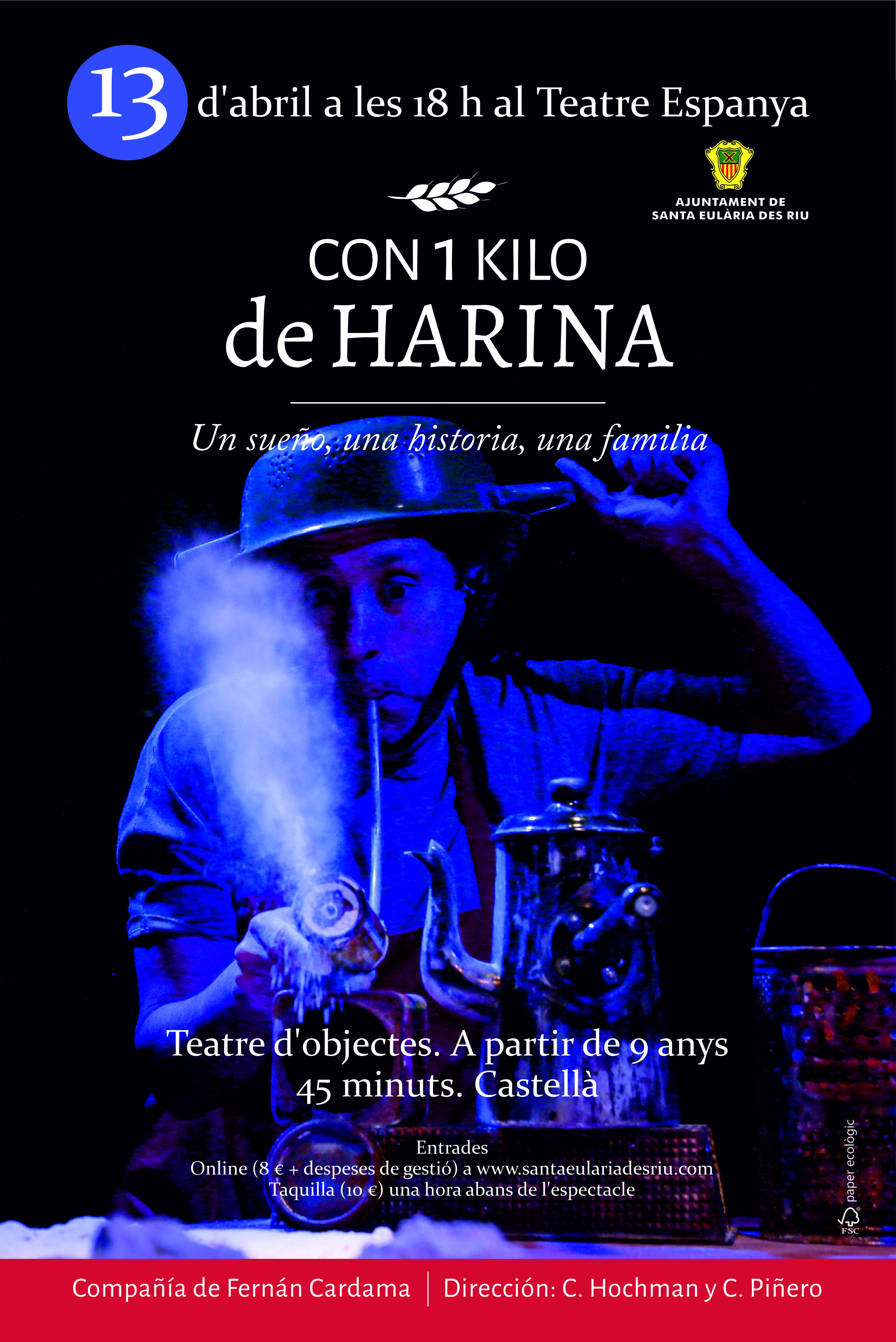 ‘Con un kilo de harina’, un espectáculo en el Teatro España para explicar a menores y adultos la inmigración