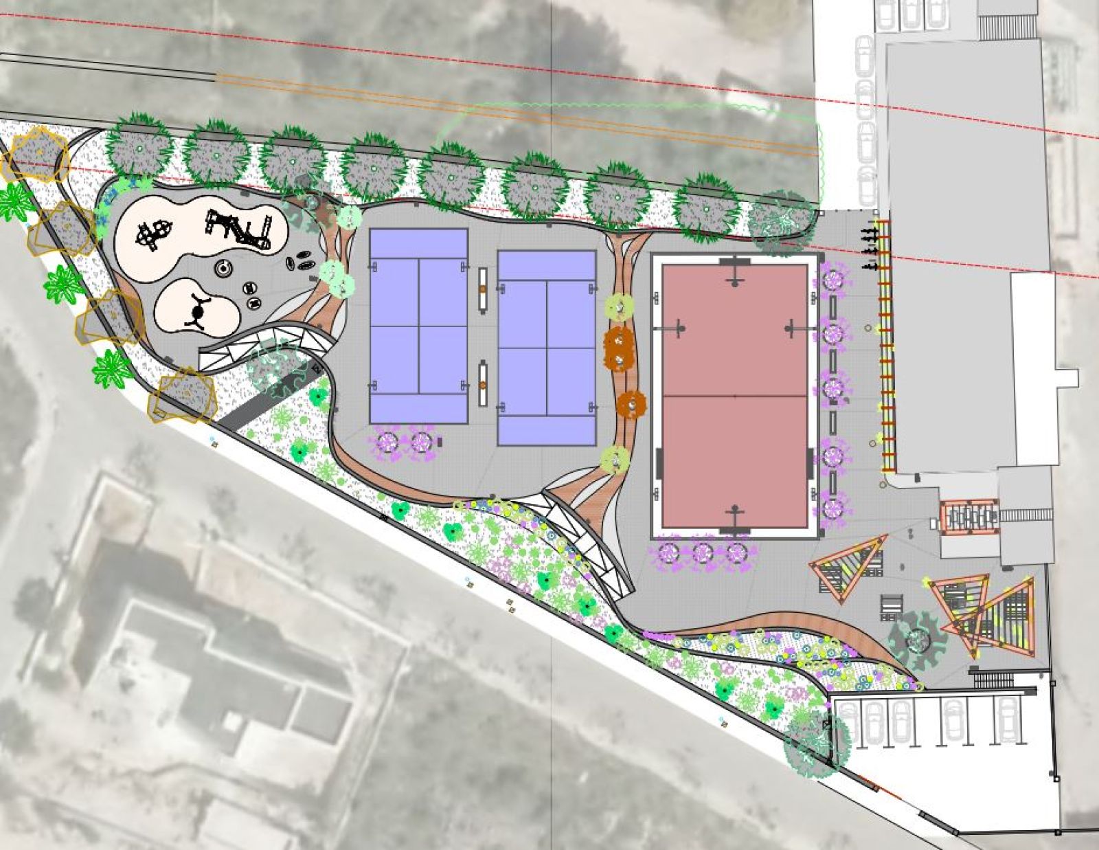 The project of the future park and sporting area goes on public display and that it will be built next to Jesus soccer field