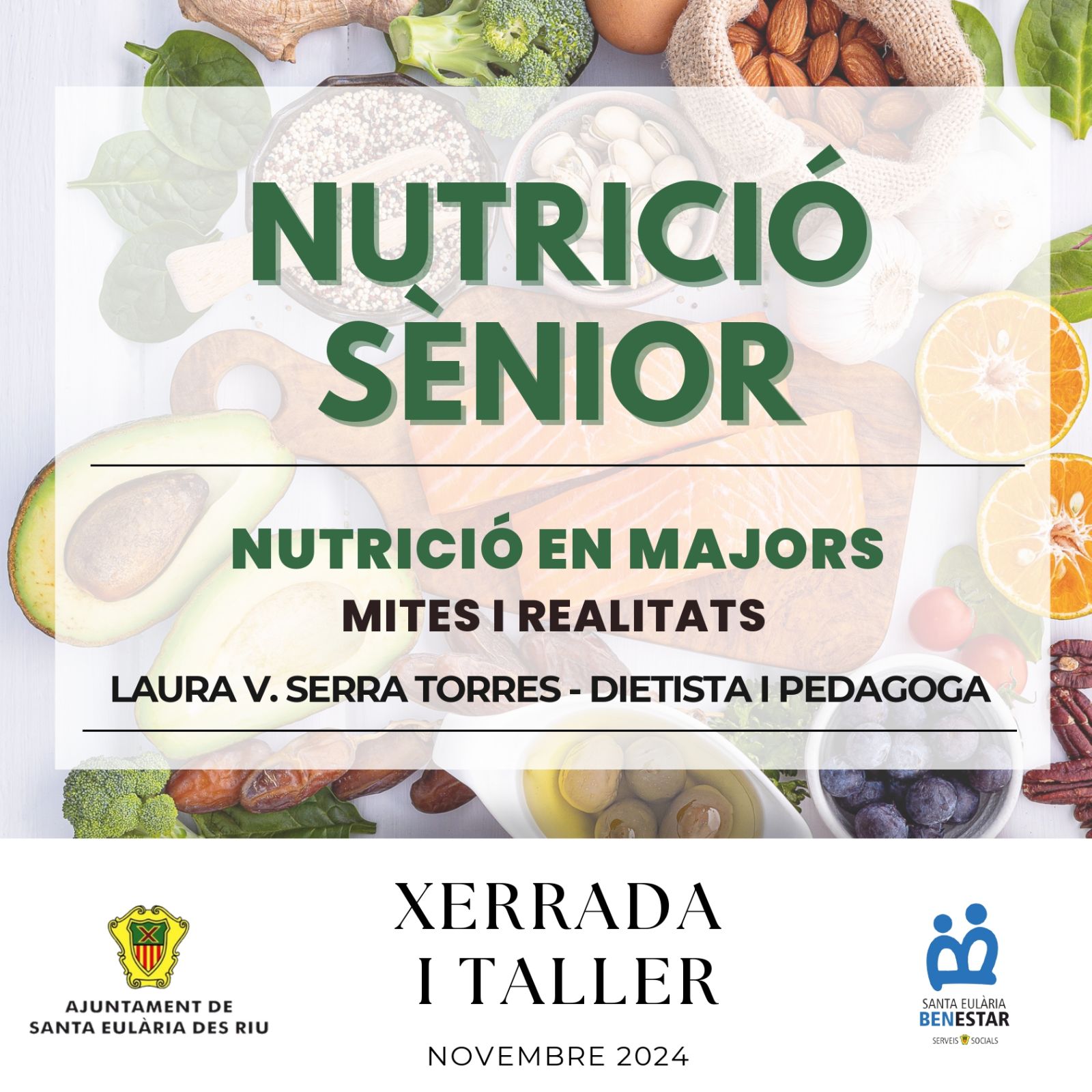 El departamento de Bienestar Social organiza tres charlas de ‘nutrición sénior’ para los mayores del municipio